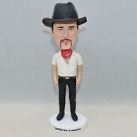 Personalzied man bobblehead with black hat
