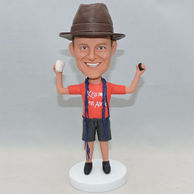 Young man magician bobblehead with range shirt