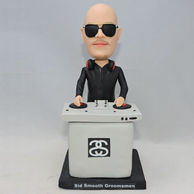 Cool DJ bobblehead with gey DJ table