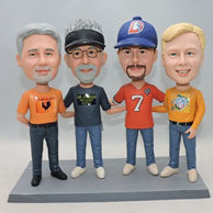 Custom group activity bobblehead in different dress