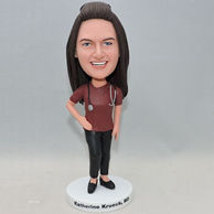 Custom bobbleheads with leisure wear