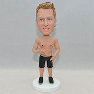 Muscle personalized bobbleheads woth no clothes