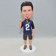 Custom men bobbleheads with a funny posture