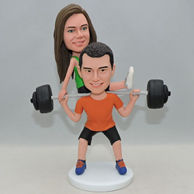 Custom wedding gifts for him who is a weightlifting lover