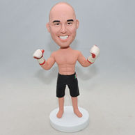 Personalized men bobbleheads who are a pugilist