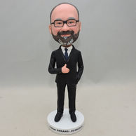 Personalized Businessman Bobbelheads With Thumb Up