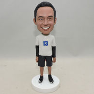 Custom Bobbleheads With Special Black & White Shirt