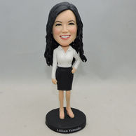 Personalized Bobbleheads Office Lady Style With heels