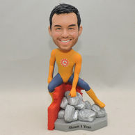 Custom man bobblehead with funny Posture special costume