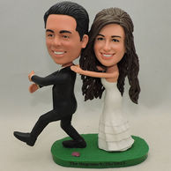 Personalized Wedding Bobbleheads with funny posture