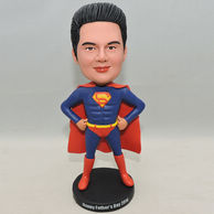 Personalized Superman Bobblehead with red cape