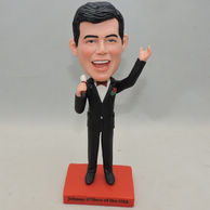 Groomsmen Bobbleheads Personalized sing with black suit