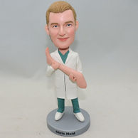 Doctor bobblehead with shins model