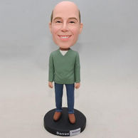 Custom-made man bobblehead with normal standing