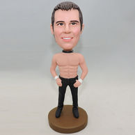 Fitness Trainer bobblehead with strong body