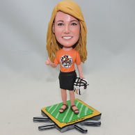 Beatiful Woman bobblehead with tiger shirt