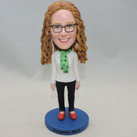 Lovely girl bobblehead graduation gift