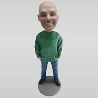 Customized casual bobblehead doll