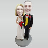 Personalized custom wedding bobble heads