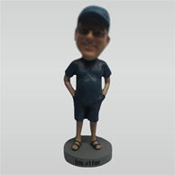 Personalized custom Relaxing man bobble head