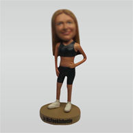 Custom sports girl bobble heads