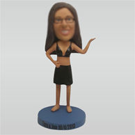 Custom fashion female bobble head