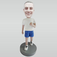 Custom Running man bobble head