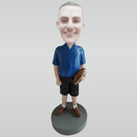 Custom hold Rugby man bobbleheads