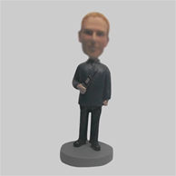 Custom man and Interphone bobble heads