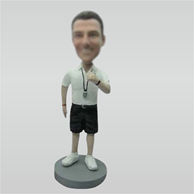 Custom orange coach bobbleheads