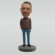 Custom Brown shirt bobbleheads