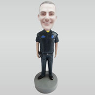 Custom police bobble head