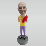 Custom Yellow vest bobbleheads