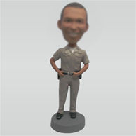 Custom police bobble head