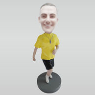 Custom male coach bobbleheads