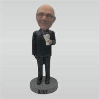 Custom man hold Cocktail bobbleheads