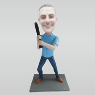 Custom baseball fans bobbleheads