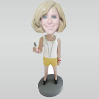 Custom White Tank Top bobbleheads