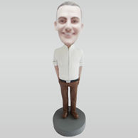 Custom Leisure man bobble heads