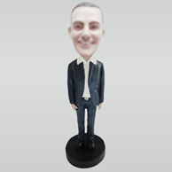 Personalized cusotm smile man bobbleheads