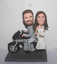 Personalized Custom bobbleheads with Motorcycle
