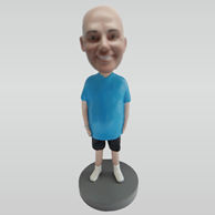 Custom black shorts bobbleheads