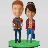 Happy couple bobble head-10425