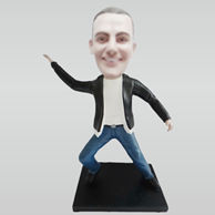 Custom blue jeans bobblehead