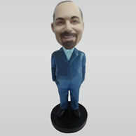 Personalized custom suit man bobblehead