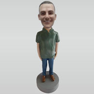 Custom Leisure man bobblehead dolls