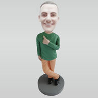 Personalized custom Leisure man bobble heads