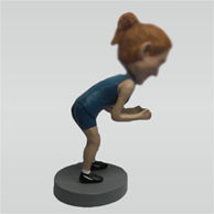 Custom sport girl bobbleheads