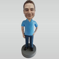 Personalized custom Leisure man bobble head