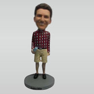 Custom casual man bobble head